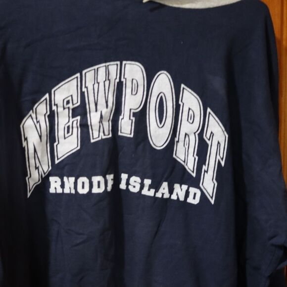 Artex Navy Blue Hooded Newport Rhode Island Hoodie XL - Picture 3 of 12